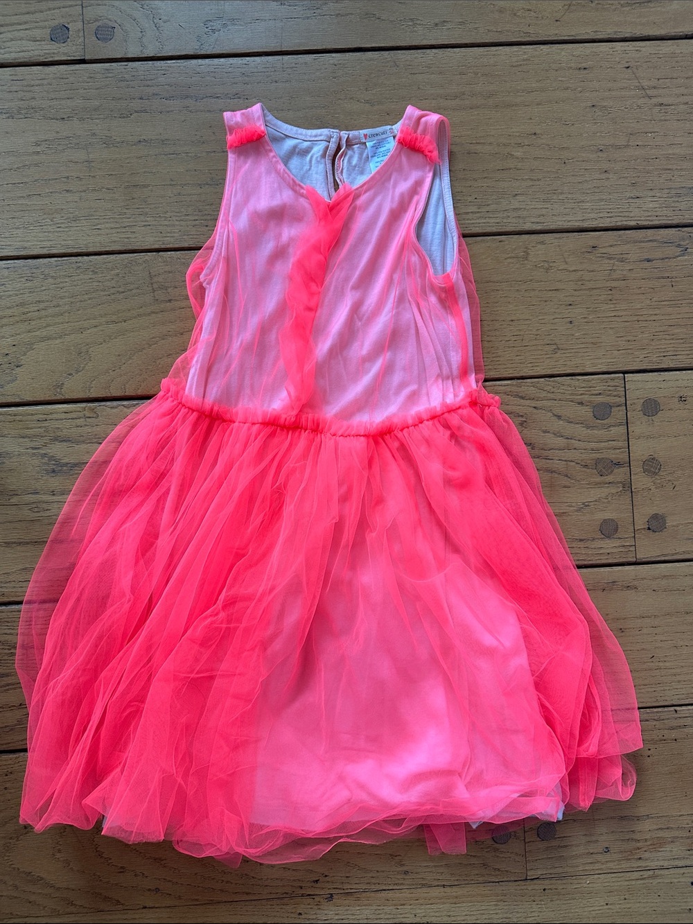Crewcuts Neon Pink Tulle Dance Dress